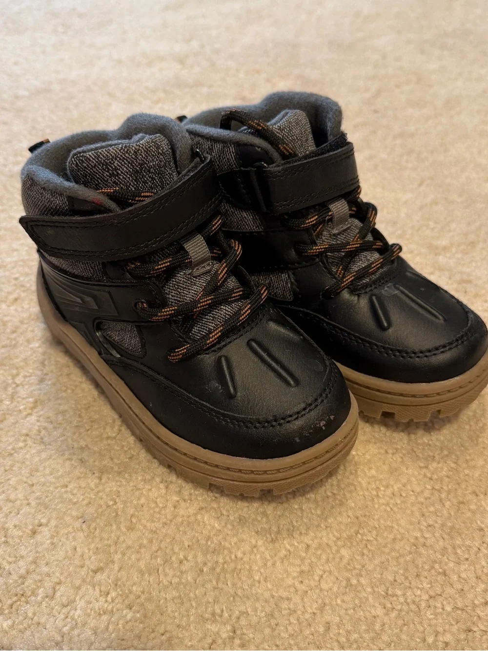 Carter's Black and Tan Kids' Outdoor Boots